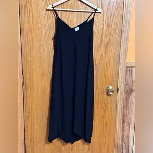 Kona Sol swim coverup black sz small handkerchief hem adjustable straps‎